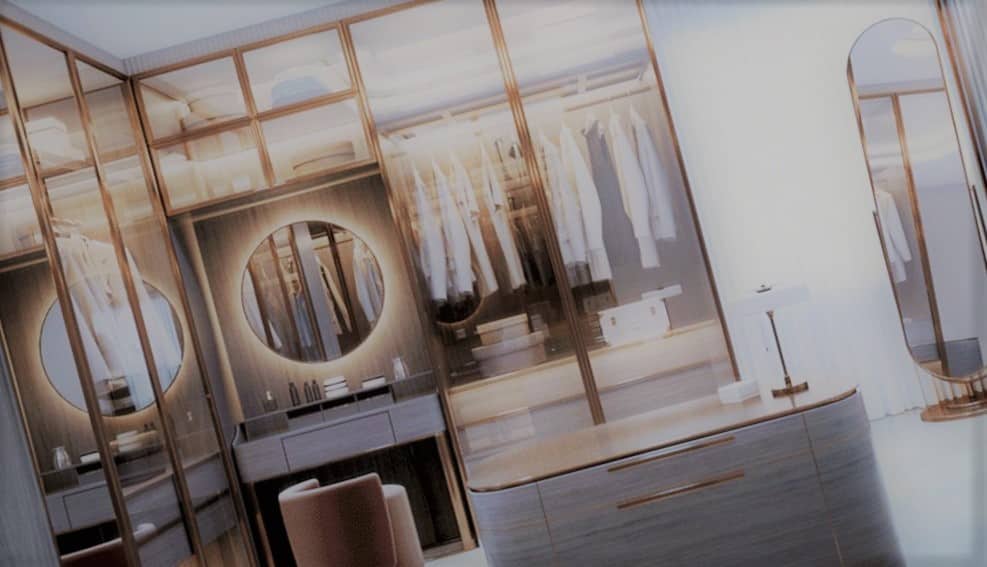 Tipos de vestidores a medida